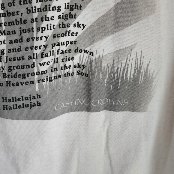 Black and White Hallelujah Casting Crowns Raglan Tee - Picture 7 of 7